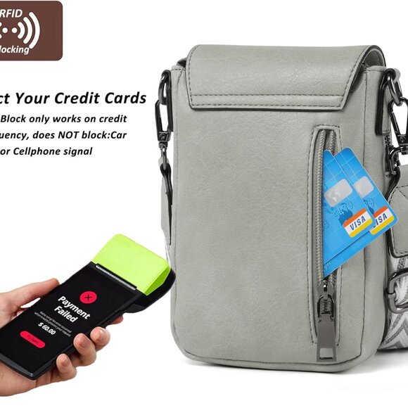 Small Crossbody Bag Women Lightweight Compact Adjustable Strap - Picture 3 of 7